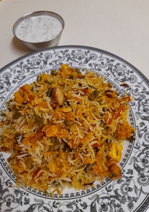 A picture of Veg Dum Biryani.
