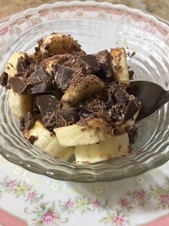 Una foto de Postre de banana rápido y fácil