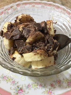 Una foto de Postre de banana rápido y fácil