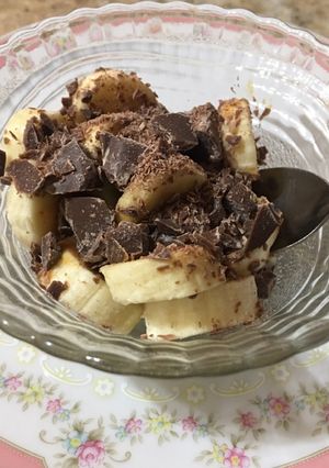 Una foto de Postre de banana rápido y fácil