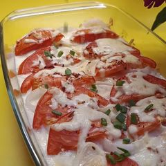 A picture of Chicken Zucchini Bake with Cheese and Tomatoes (Oven Recipe).