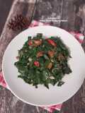 Tumis Daun Singkong Rebon
