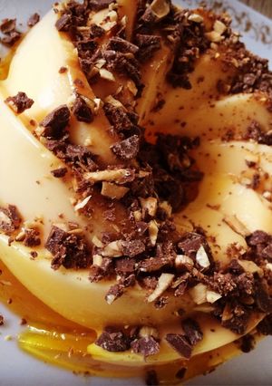 عکسی از دستور ژله ي كارامل و زعفران