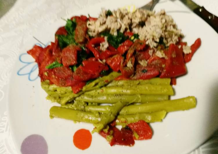 Verduras expréss con atún