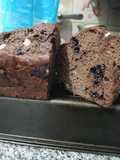 Budín de banana y chocolate