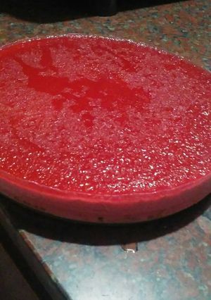 Una foto de Cheesecake light a base de gelatina