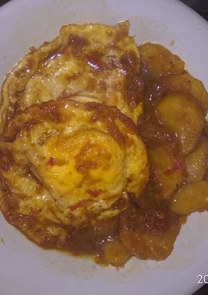 Foto resep Telur kentang kecap pedes