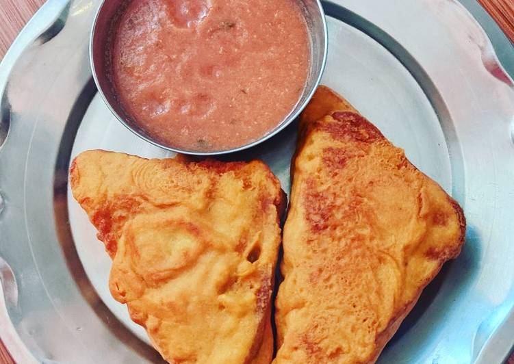 Steps to Make Speedy Bread Pakora