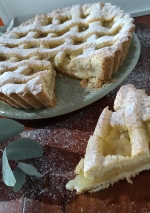 Una foto de 🍏Tarta de manzana 🍎