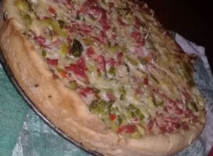 Una foto de Torta fácil de zapallito de tronco