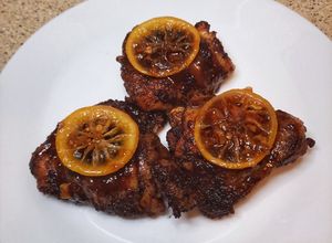 O poză a rețetei Honey garlic lemon chicken 🍋.
