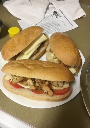 Hình của món Panini buns chicken.