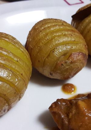Una foto de Patatas a los aceites aromatizados