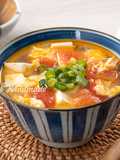 Tomato Tofu Egg Drop Soup
