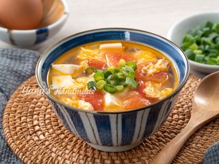 番茄豆腐蛋花湯