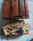 Budín de banana y chocolate low carb