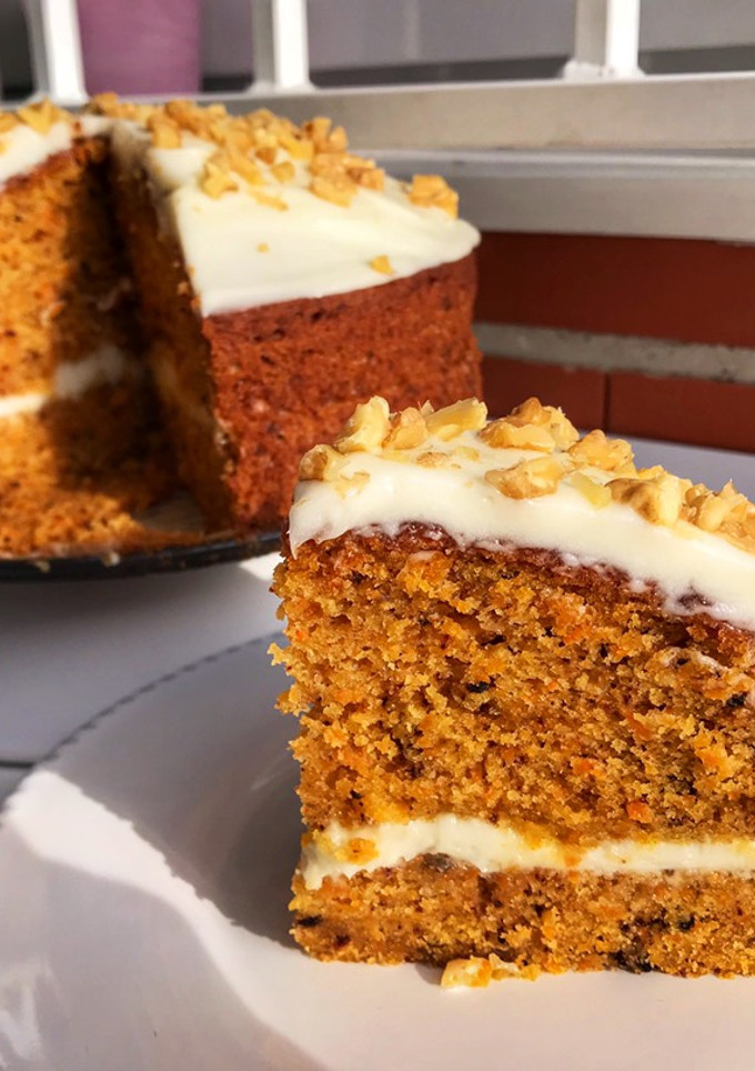Una foto de Tarta de zanahoria - la tradicional
