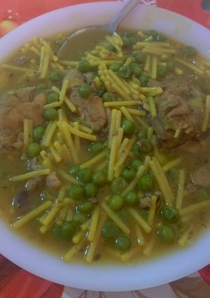 Una foto de Guisado de fideos gordos