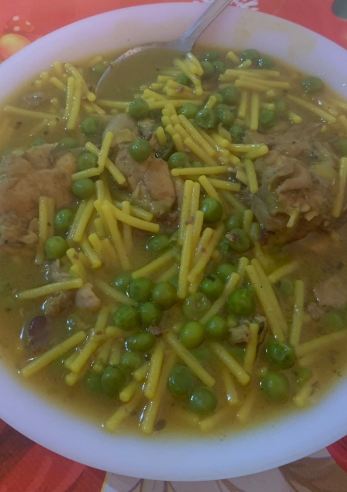 Una foto de Guisado de fideos gordos