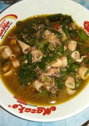 Foto resep Seblak genjer cumi potong,,,