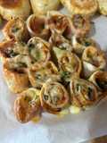 Rollitos de jamón y queso en la freidora de aire