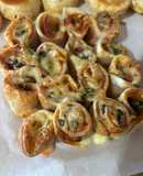 Rollitos de jamón y queso en la freidora de aire
