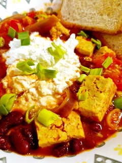 A picture of Red Tofu Stew (Vegetarian).