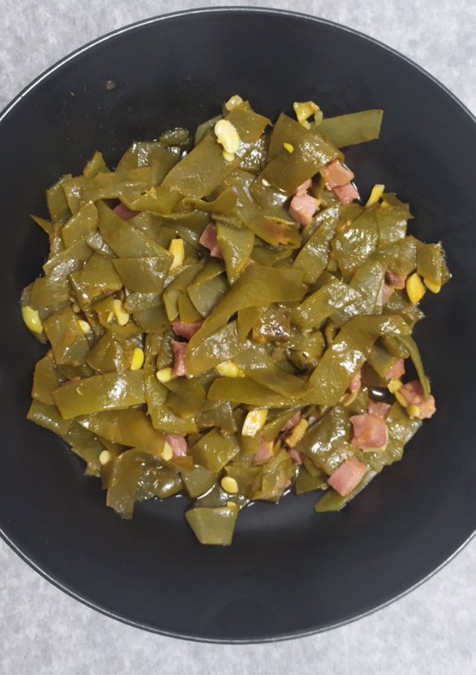 Una foto de Judías verdes frescas rehogadas con jamón