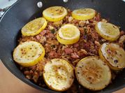 A picture of paella rice