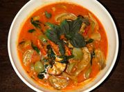 A picture of white fish curry