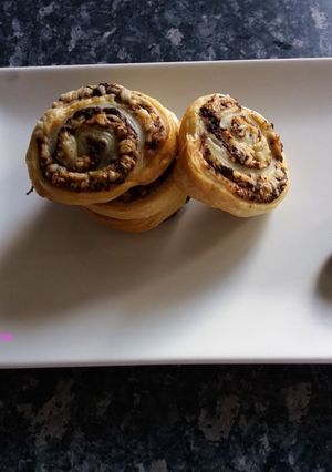 Une photo de Escargots feuilletés à l'olive