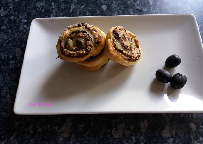 Escargots feuilletés à l'olive