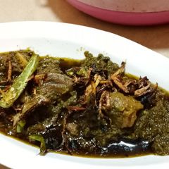 A picture of Palak Gosht (My Style).