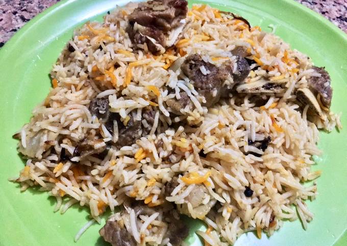 Delhi Style Mutton Degi Biryani