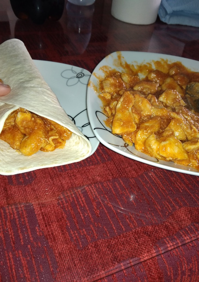 Una foto de Relleno para fajitas sin verduras