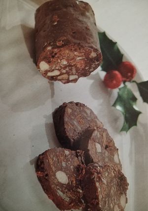 Una foto de Turrón de chocolate