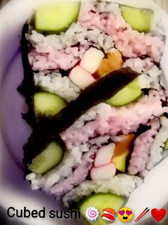 Kocka sushi recept fotója