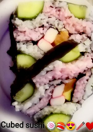 Kocka sushi recept fotója
