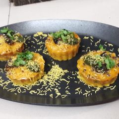 Dhokla cupcake A picture of Dhokla cupcake.