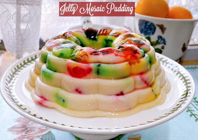 Resipi 👩‍🍳jelly Mosaic Pudding Oleh Mahadiah Cookpad 2534