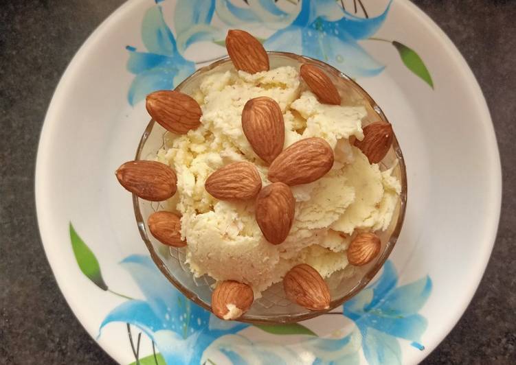Recipe of Homemade Almond Malai Icecream