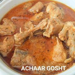 Achaar gosht /quick and easy chicken pickle gravy curry A picture of Achaar gosht /quick and easy chicken pickle gravy curry.