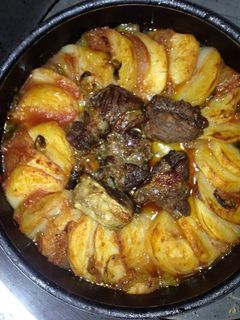 صورة لوصفة صينيه بطاطس باللحمه 😋
