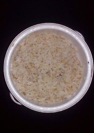 Una foto de Arroz frito hervido