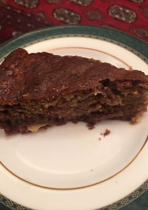A picture of Banana cake - 15 min pre, 50 min cook.
