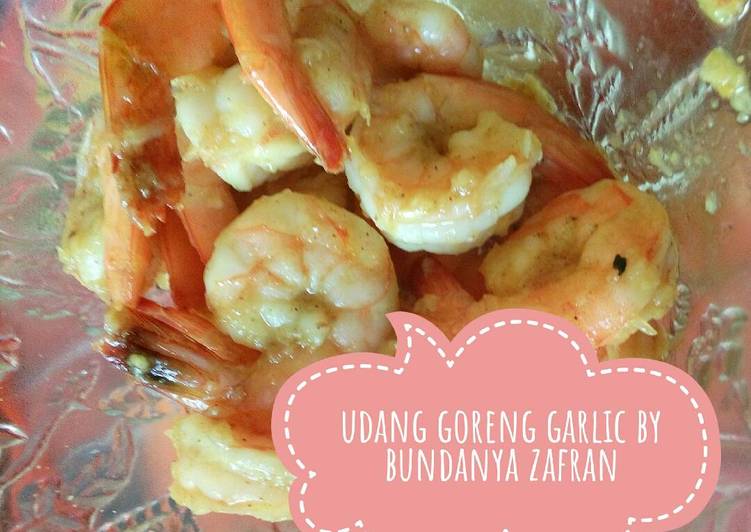 Resep Udang goreng garlic, Enak