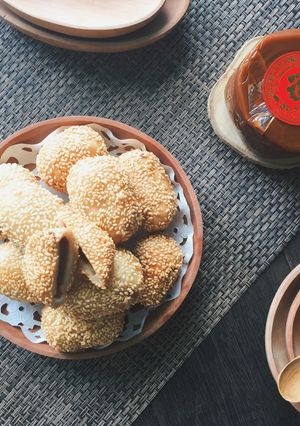 Foto resep Mochi goreng / onde wijen / kue keranjang goreng