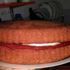 A picture of Red velvet  cake.