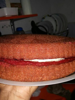 A picture of Red velvet  cake.