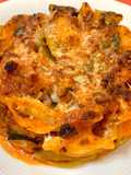 Conchiglie con boloñesa de verduras y carne